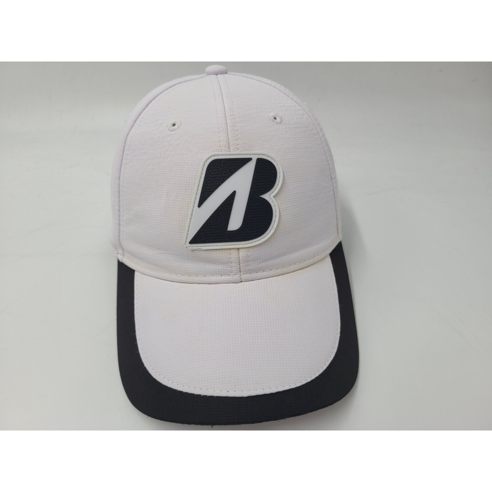 Bridgestone Golf Strapback Adjustable Hat Cap Polyester Men Women White Black‎